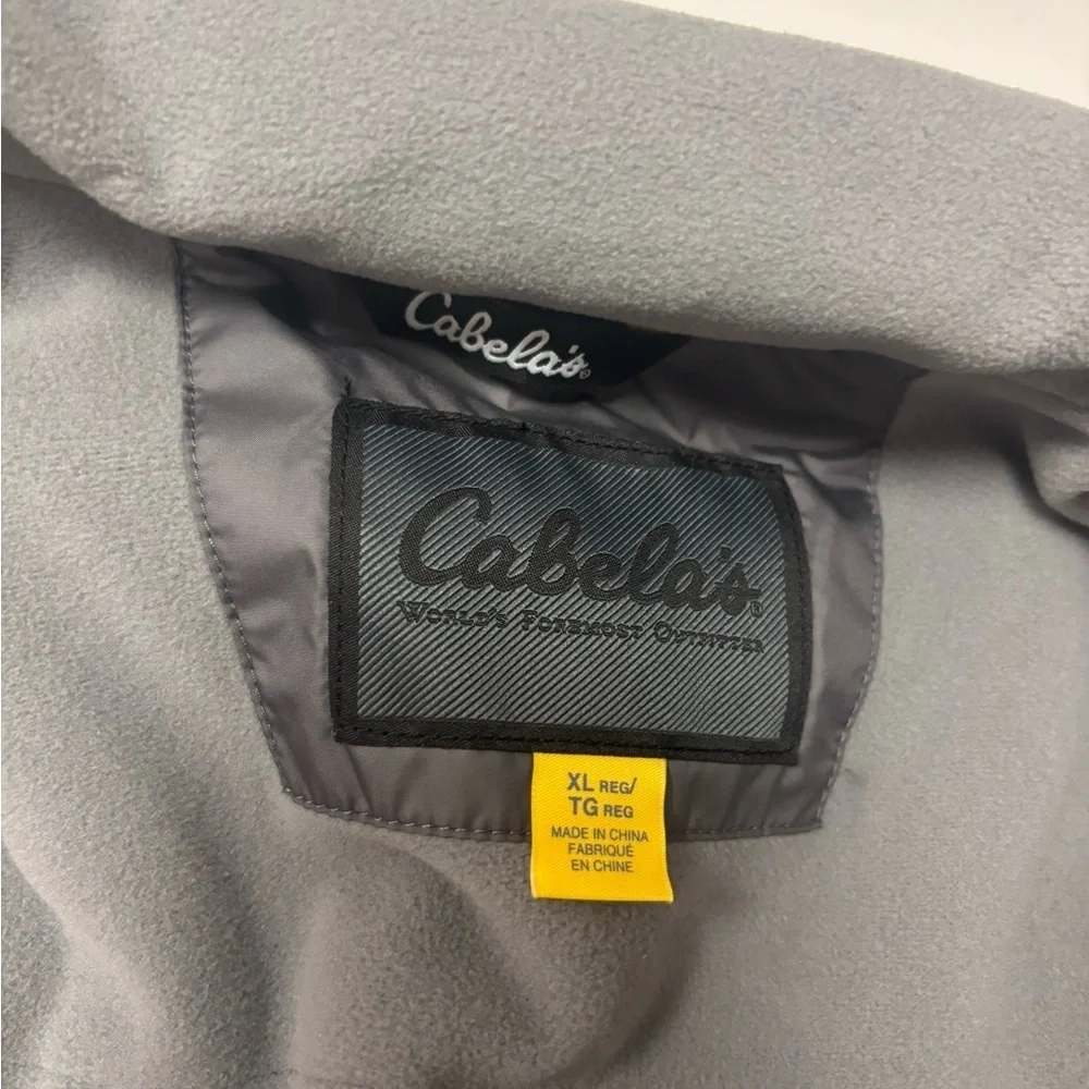 Cabela’s Insulated Windbreaker Jacket Men’s XL – Gray & Red | Lightweight Coat